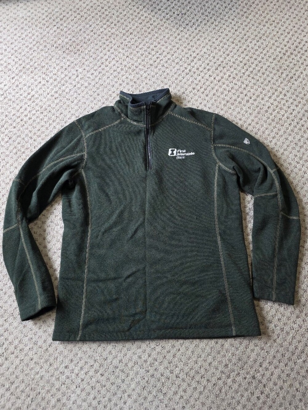 Kuhl Dark Green Men's Performance Quarter-Zip Jacket